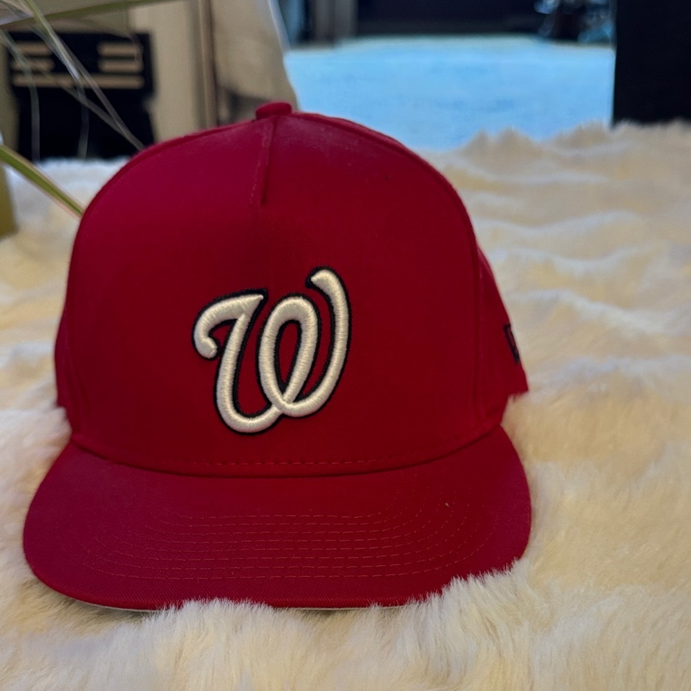 Washington Nationals New Era Red Cap with White Embroidery